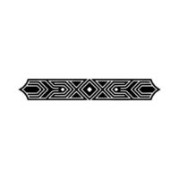 Geometric Black and White Banner Element. vector