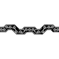 Black and Silver Floral Border with Gradient Background. vector