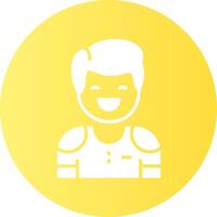 Relief Circle Gradient Style Emotion Icon vector