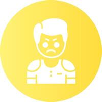 Envy Circle Gradient Style Emotion Icon vector