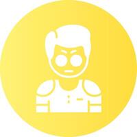 Amazement Circle Gradient Style Emotion Icon vector