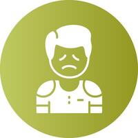 Hopelessness Circle Gradient Style Emotion Icon vector