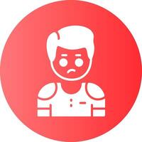 Curiosity Circle Gradient Style Emotion Icon vector