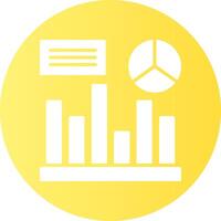 Analytics Circle Gradient Style Icon vector