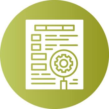 Keyword optimization Circle Gradient Style Icon vector