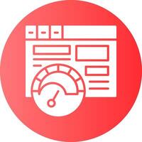 Page speed Circle Gradient Style Icon vector