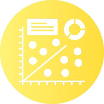 dispersión trama circulo degradado estilo icono vector