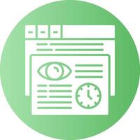 Users Circle Gradient Style Icon vector