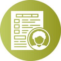 Pageviews Circle Gradient Style Icon vector