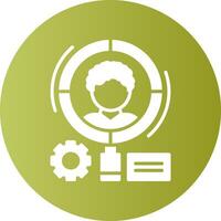 Demographics Circle Gradient Style Icon vector