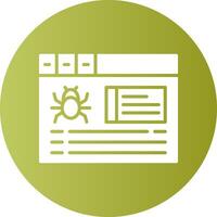 Crawling Circle Gradient Style Icon vector