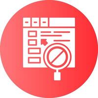 Bid management Circle Gradient Style Icon vector