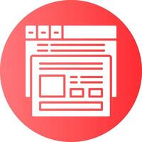 Quality score Circle Gradient Style Icon vector