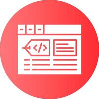 Meta tags Circle Gradient Style Icon vector