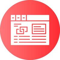 Link building Circle Gradient Style Icon vector