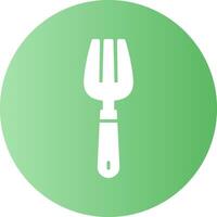 Fork Circle Gradient Style Icon vector