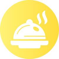 Dish Circle Gradient Style Icon vector
