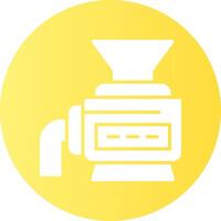 Crusher Circle Gradient Style Icon vector