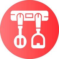 Rack Circle Gradient Style Icon vector