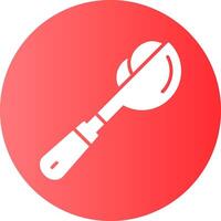 Scoop Circle Gradient Style Icon vector