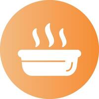 Baking tray Circle Gradient Style Icon vector
