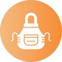 Apron Circle Gradient Style Icon vector