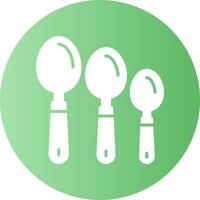 Measuring spoons Circle Gradient Style Icon vector