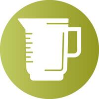 Pitcher Solid Gradient Circle Icon vector
