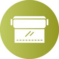 Cling Film Circle Gradient Style Icon vector