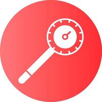 Thermometer Solid Gradient Circle Icon Design vector