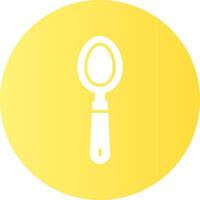 Spoon Solid Gradient Circle Icon Design vector