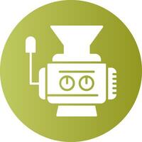 Meat grinder Solid Gradient Circle Icon Design vector