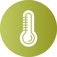 Thermometer Circle Gradient Style Icon vector
