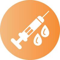 Syringe Circle Gradient Style Icon Design vector