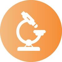 Microscope Circle Gradient Style Icon vector