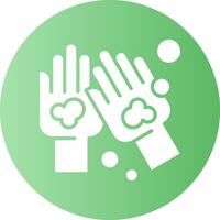 Hand wash Circle Gradient Icon vector