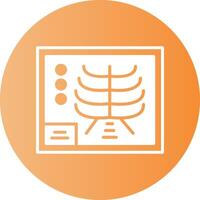 X-ray Circle Gradient Style Icon vector