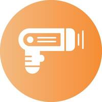 Thermometer gun Circle Gradient Style Icon vector