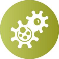 virus Circle Gradient Style Icon vector