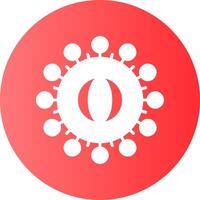 Coronavirus Circle Gradient Style Icon Design vector