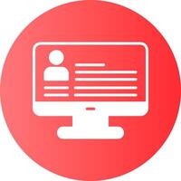 Profile Gradient Circle Icon vector