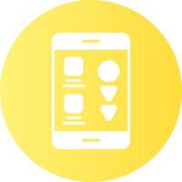 Scrolling Gradient Circle Icon vector
