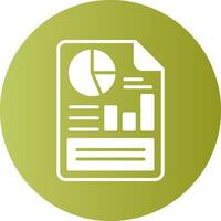 Report Gradient Circle Icon vector