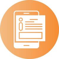 Information Gradient Circle Icon vector