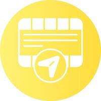 sharing Gradient Circle Icon vector