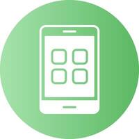 App Gradient Circle Icon vector