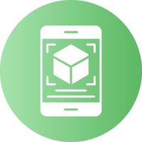 Augmented reality Gradient Circle Icon vector