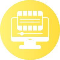 Animation Gradient Circle Icon vector