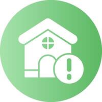 Home Notification Gradient Circle Icon vector