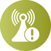 Connection lost Notification Gradient Circle Icon vector